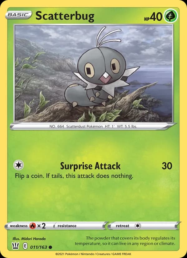 Scatterbug 11/163, Battle Styles