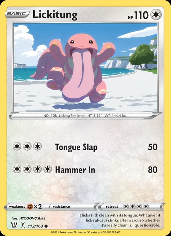 Lickitung 113/163, Battle Styles