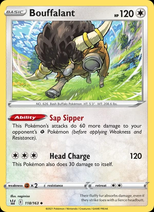 Bouffalant 118/163, Battle Styles