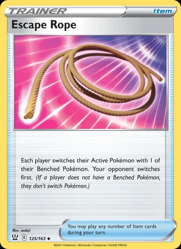 Escape Rope 125/163, Battle Styles