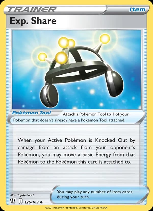 Exp. Share 126/163, Battle Styles