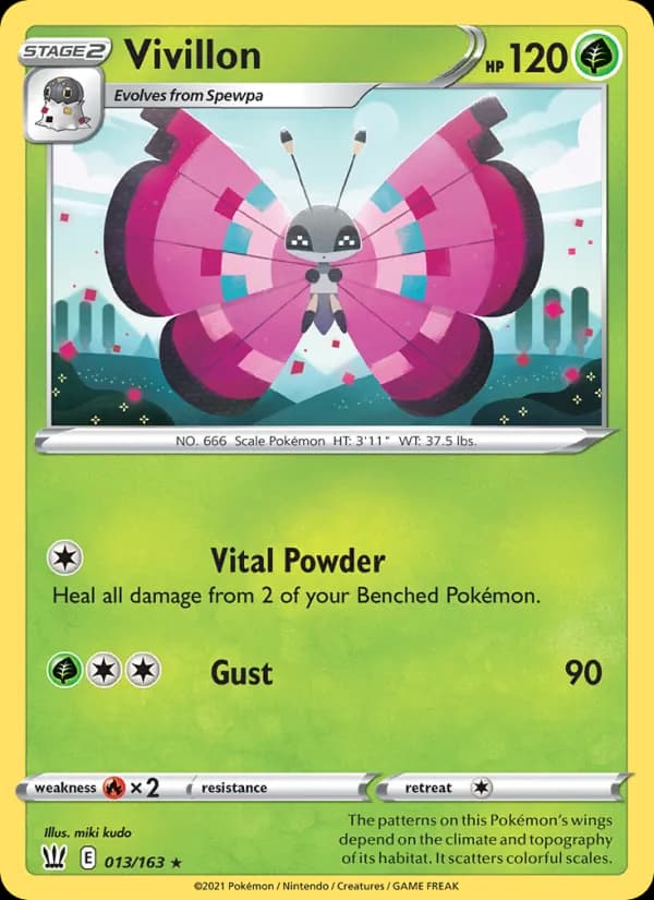 Vivillon 13/163, Battle Styles