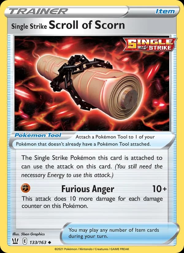 Single Strike Scroll of Scorn 133/163, Battle Styles