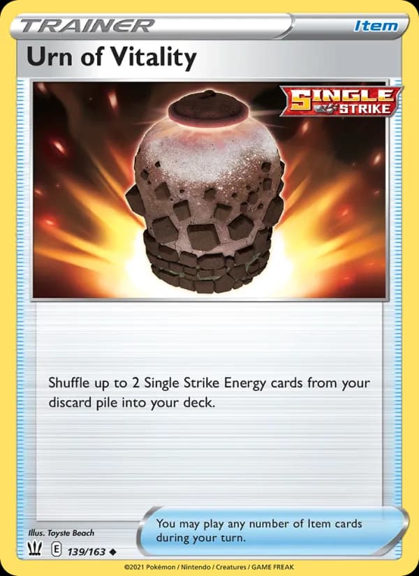 Urn of Vitality 139/163, Battle Styles