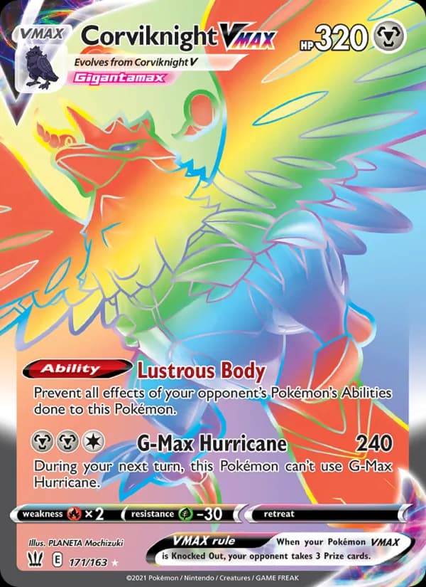 Corviknight VMAX 171/163, Battle Styles