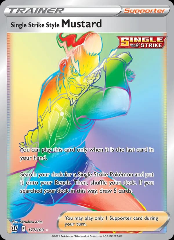 Single Strike Style Mustard 177/163, Battle Styles