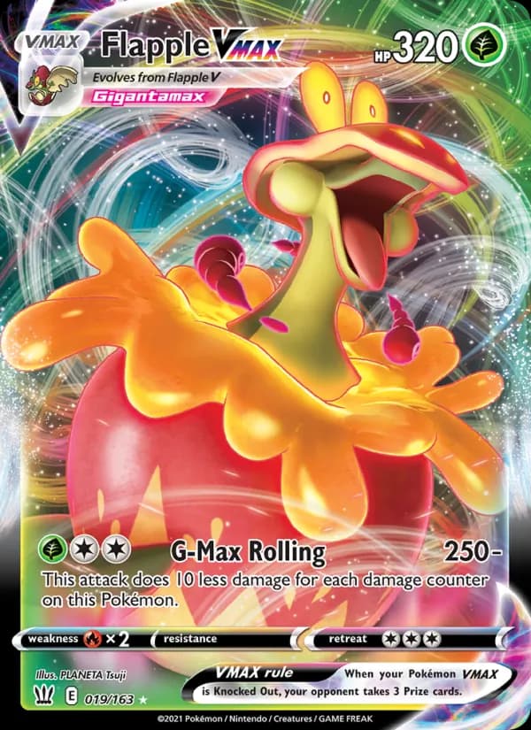 Flapple VMAX 19/163, Battle Styles