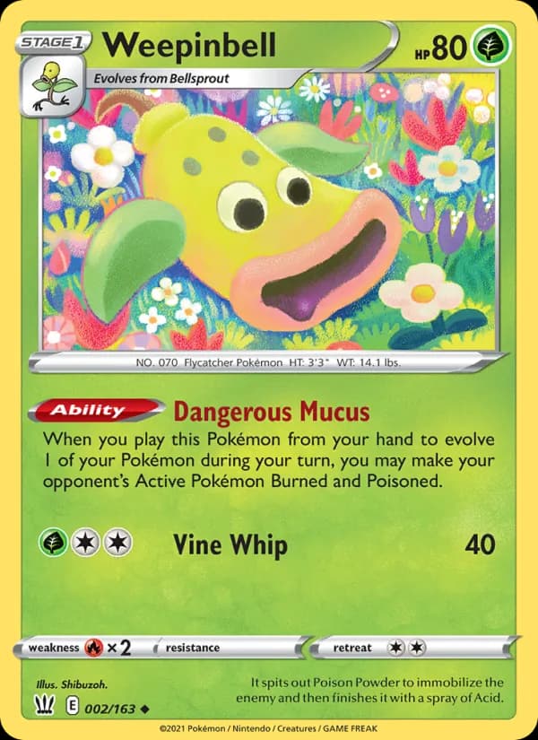 Weepinbell 2/163, Battle Styles
