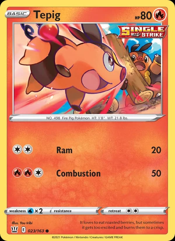 Tepig 23/163, Battle Styles