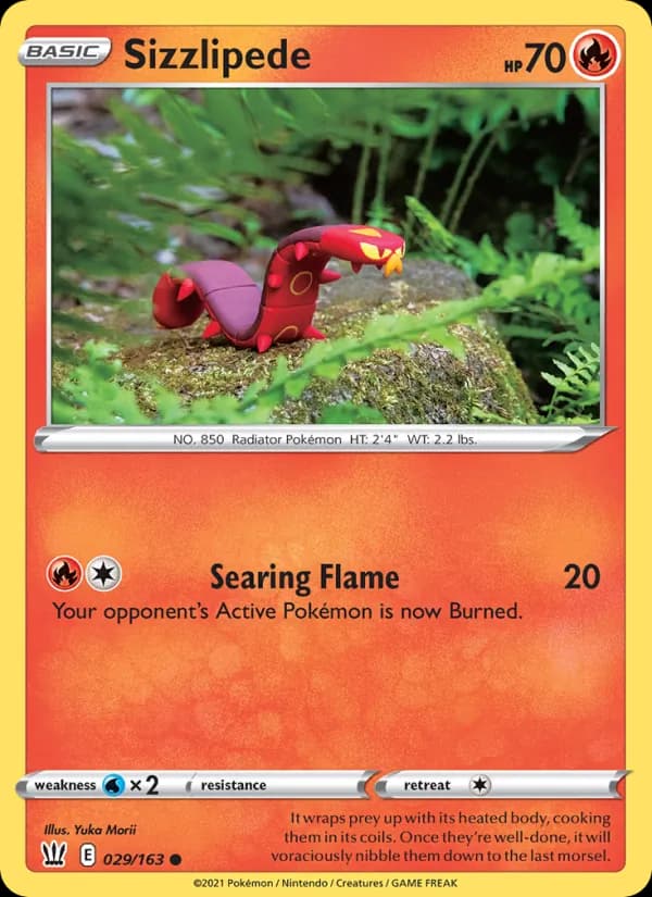 Sizzlipede 29/163, Battle Styles