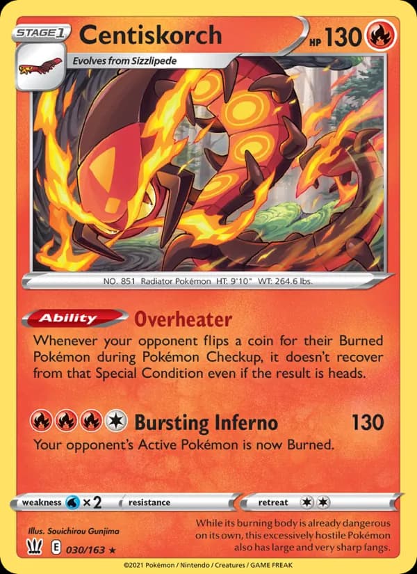 Centiskorch 30/163, Battle Styles
