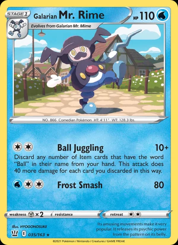 Galarian Mr. Rime 35/163, Battle Styles