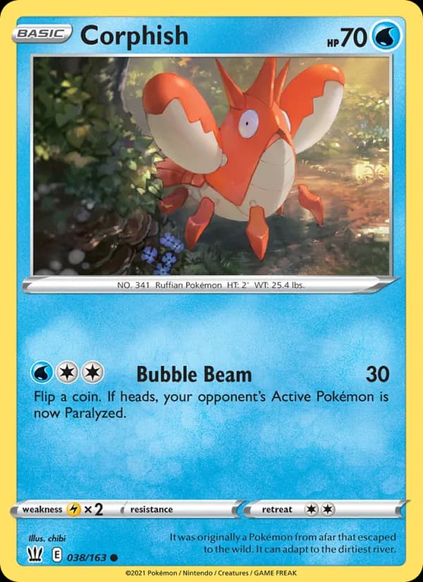 Corphish 38/163, Battle Styles
