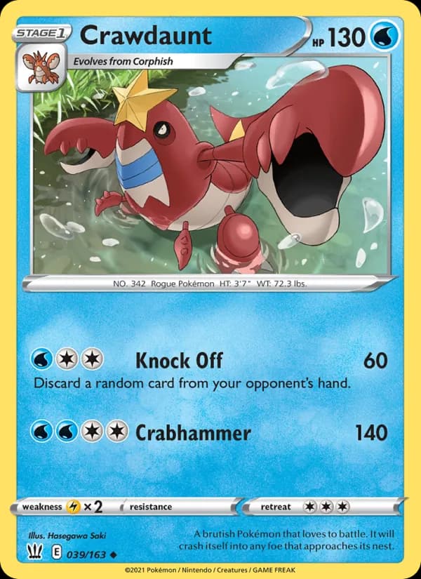 Crawdaunt 39/163, Battle Styles
