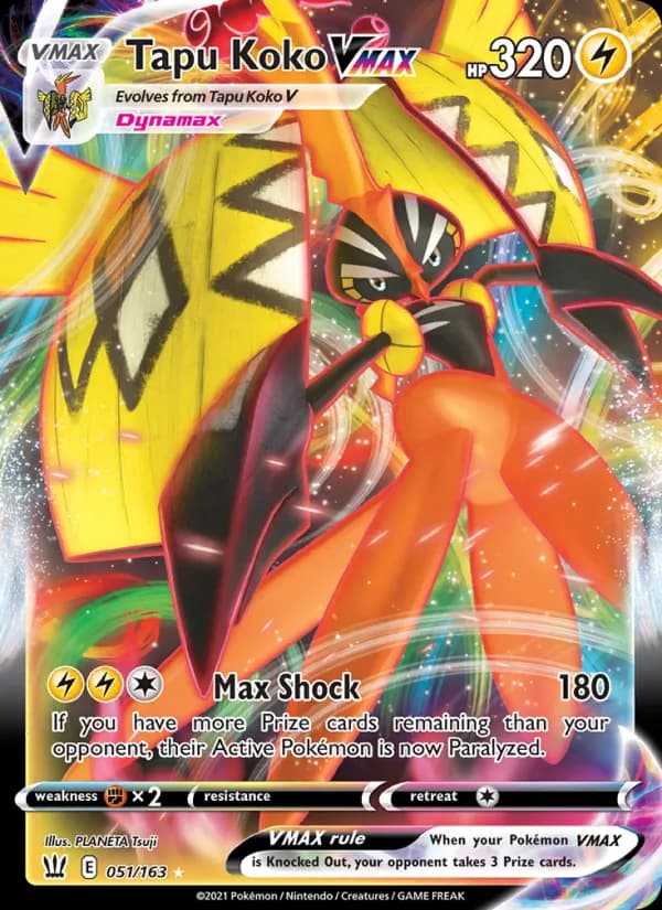 Tapu Koko VMAX 51/163, Battle Styles