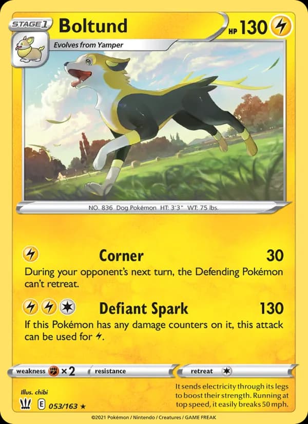 Boltund 53/163, Battle Styles
