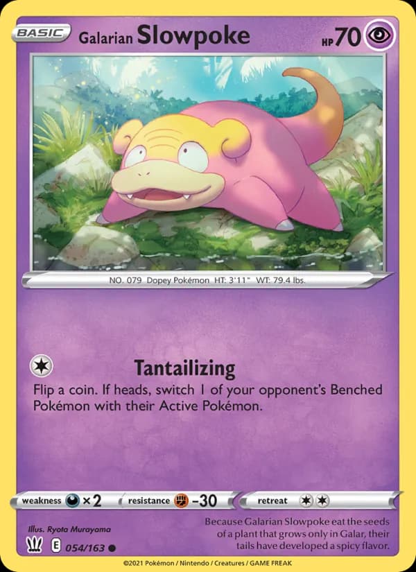 Galarian Slowpoke 54/163, Battle Styles