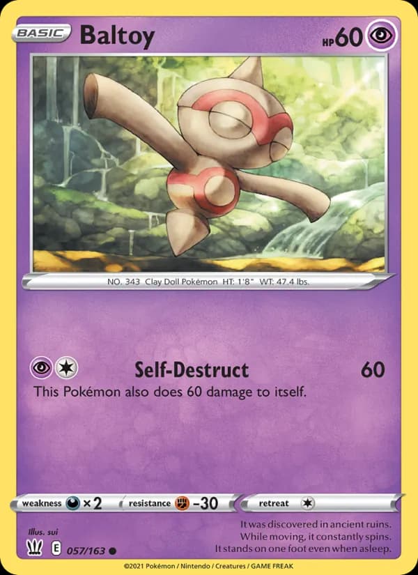 Baltoy 57/163, Battle Styles