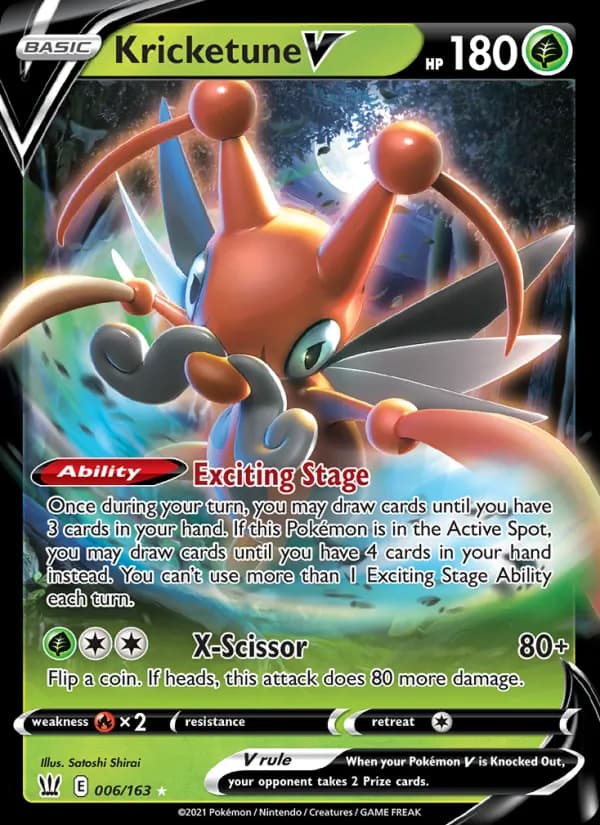 Kricketune V 6/163, Battle Styles