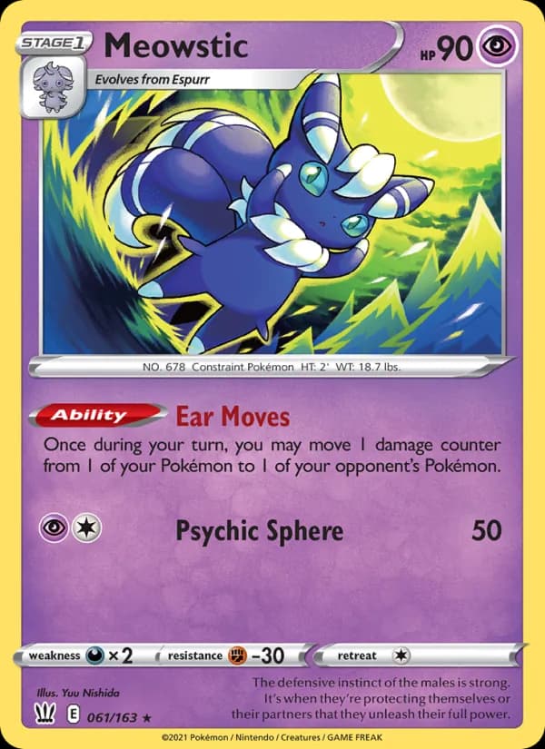 Meowstic 61/163, Battle Styles