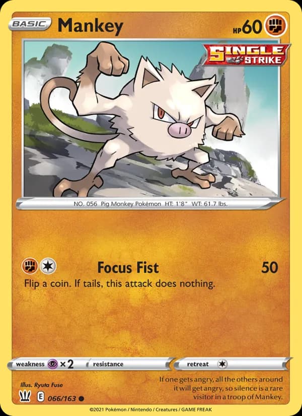 Mankey 66/163, Battle Styles