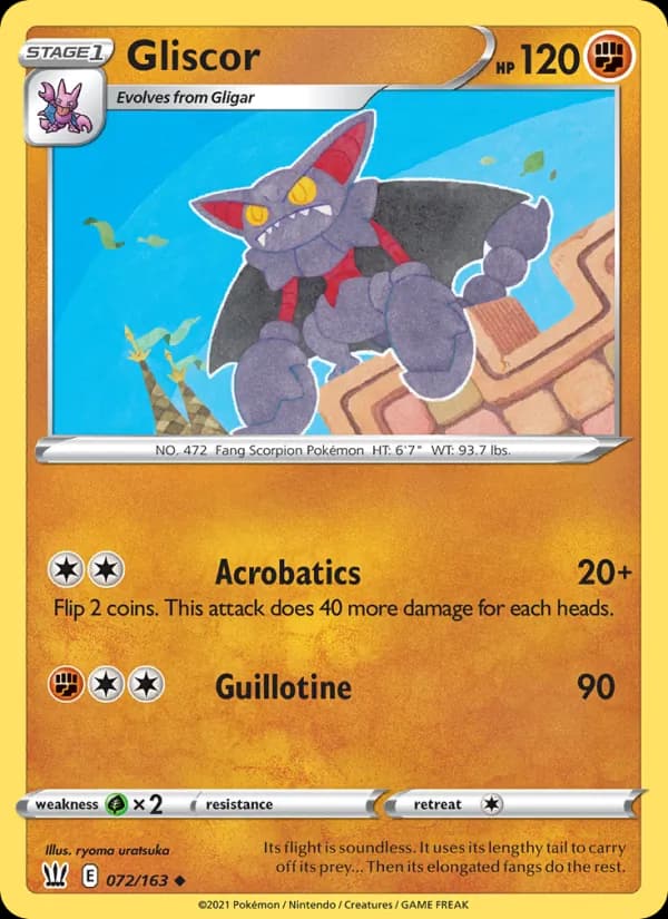 Gliscor 72/163, Battle Styles