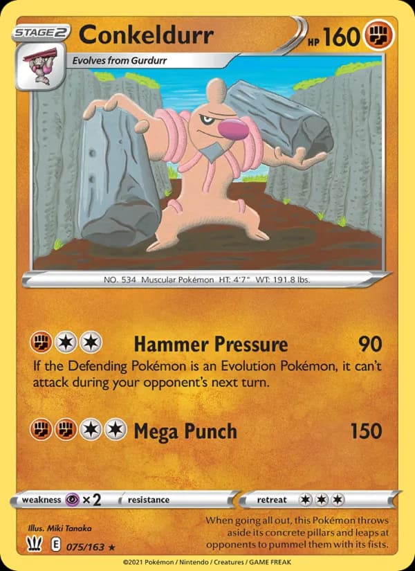 Conkeldurr 75/163, Battle Styles