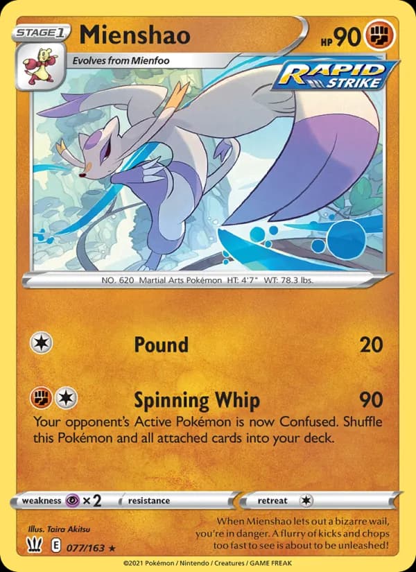 Mienshao 77/163, Battle Styles