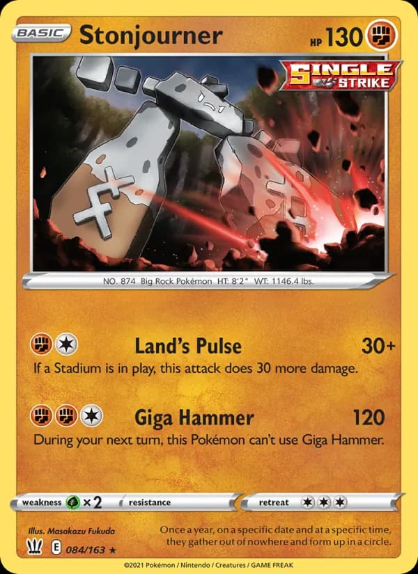 Stonjourner 84/163, Battle Styles
