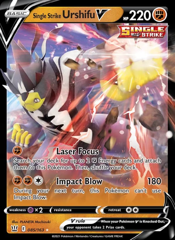 Single Strike Urshifu V 85/163, Battle Styles