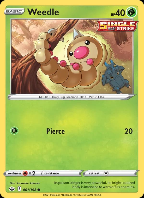 Weedle 1/198, Chilling Reign