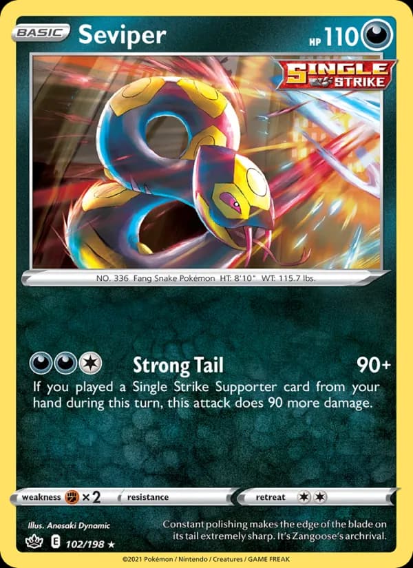 Seviper 102/198, Chilling Reign