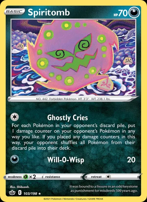 Spiritomb 103/198, Chilling Reign