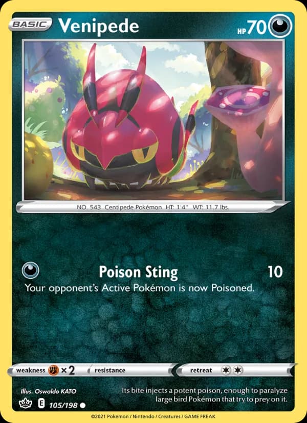 Venipede 105/198, Chilling Reign