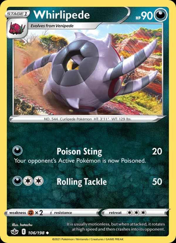 Whirlipede 106/198, Chilling Reign