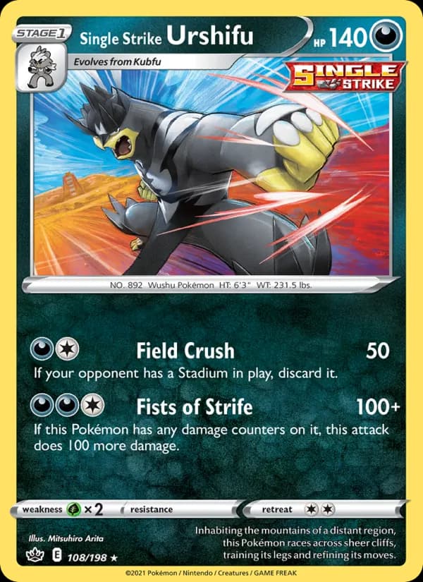 Single Strike Urshifu 108/198, Chilling Reign