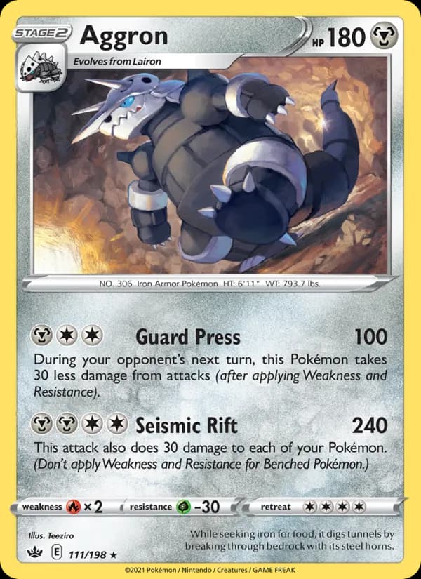 Aggron 111/198, Chilling Reign