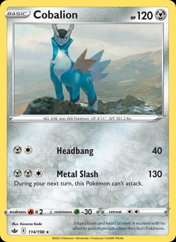 Cobalion 114/198, Chilling Reign