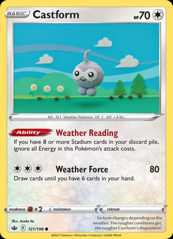 Castform 121/198, Chilling Reign