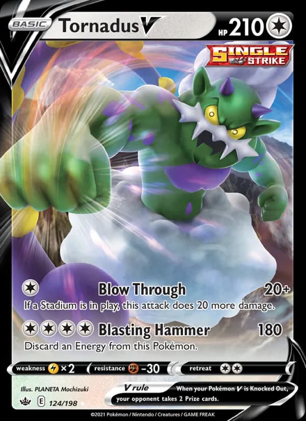 Tornadus V 124/198, Chilling Reign