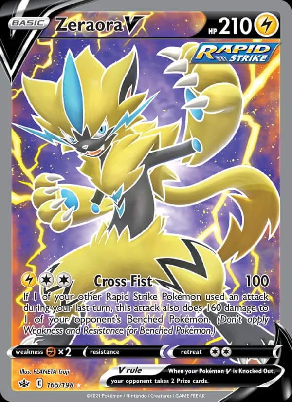 Zeraora V 165/198, Chilling Reign