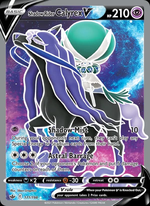 Shadow Rider Calyrex V 171/198, Chilling Reign