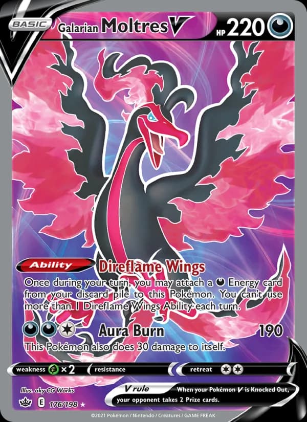 Galarian Moltres V 176/198, Chilling Reign