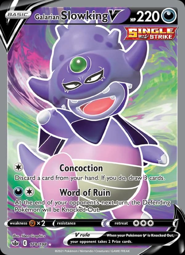 Galarian Slowking V 178/198, Chilling Reign