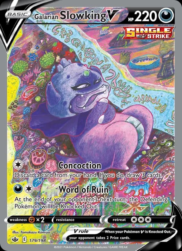 Galarian Slowking V 179/198, Chilling Reign
