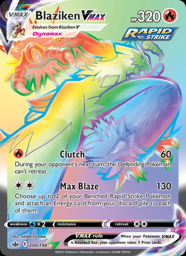 Blaziken VMAX 200/198, Chilling Reign