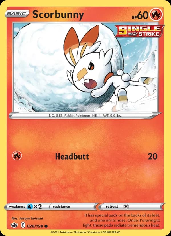 Scorbunny 26/198, Chilling Reign