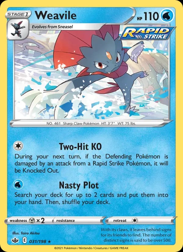 Weavile 31/198, Chilling Reign