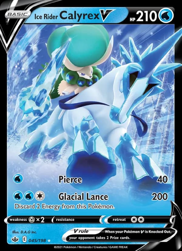 Ice Rider Calyrex V 45/198, Chilling Reign