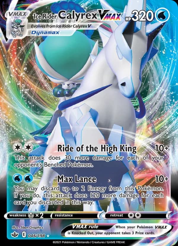 Ice Rider Calyrex VMAX 46/198, Chilling Reign